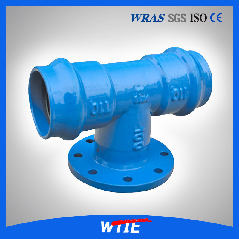 Double Socket Tee with Flange Branch For PVC Pipe