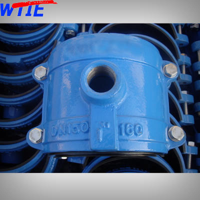 Saddle clamp for PVC/PE pipe