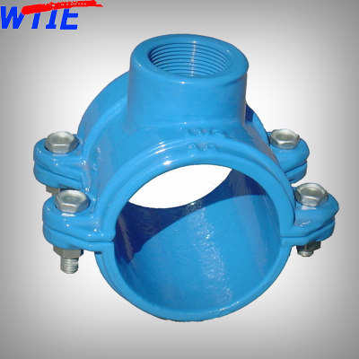 Saddle clamp for PVC/PE pipe